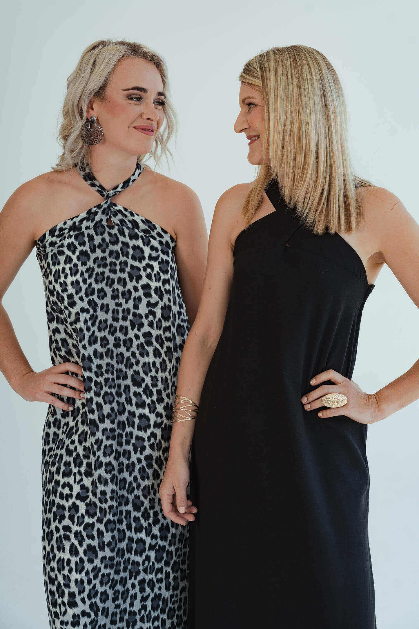 Chrissie Halterneck Dress - Black