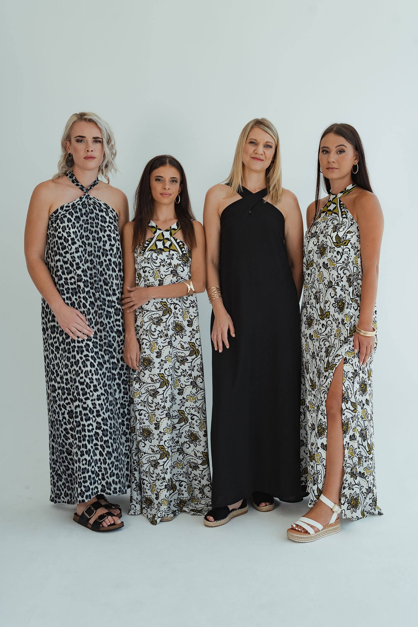 Chrissie Halterneck Dress - Leopard
