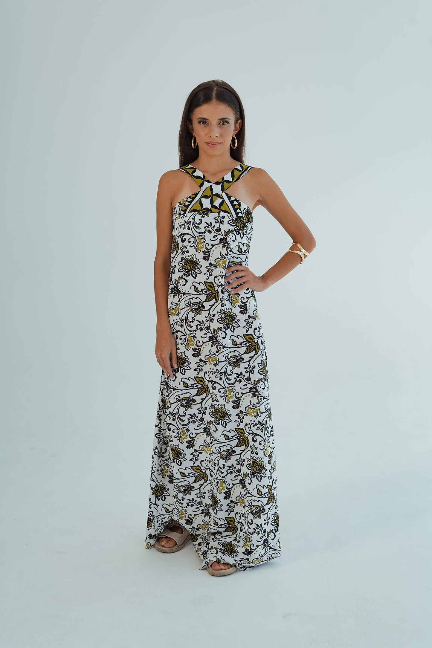 Chrissie Halterneck Dress - Multicolour