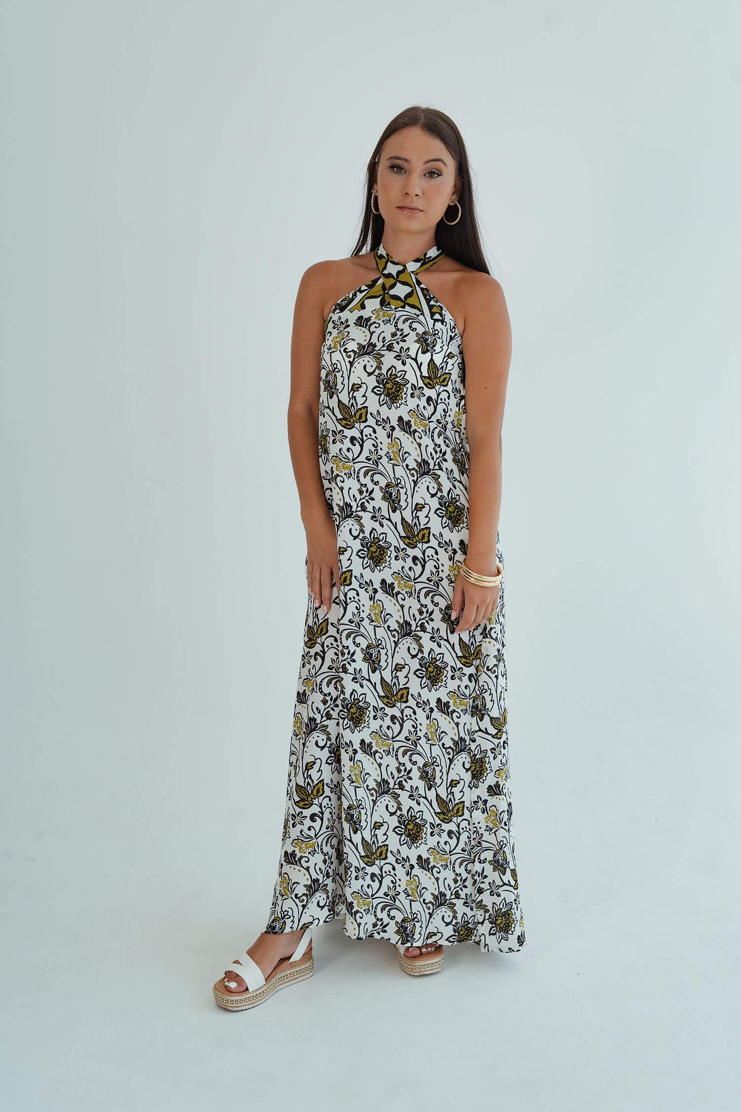 Chrissie Halterneck Dress - Multicolour
