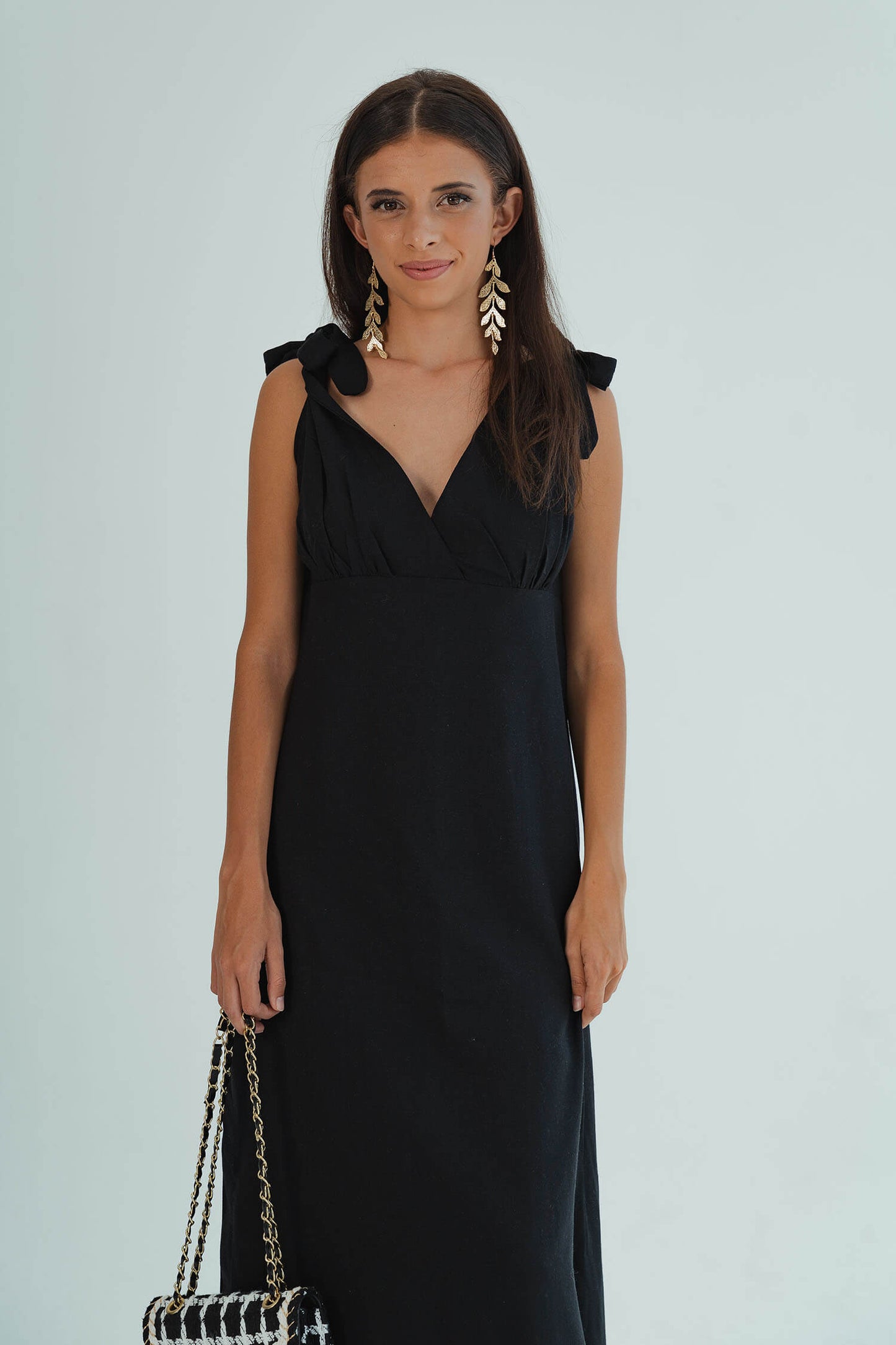 Dani Tie Dress - Black