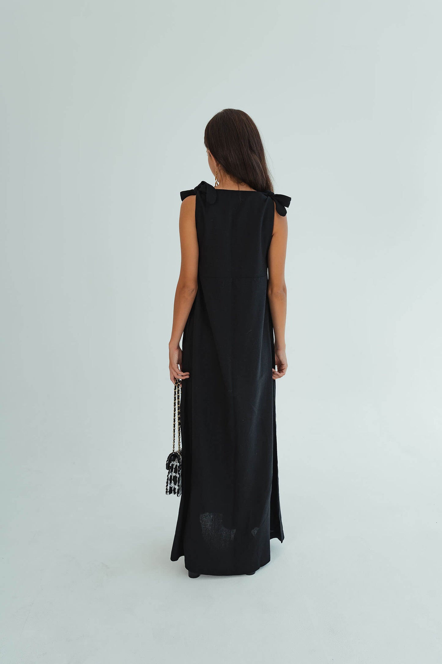 Dani Tie Dress - Black