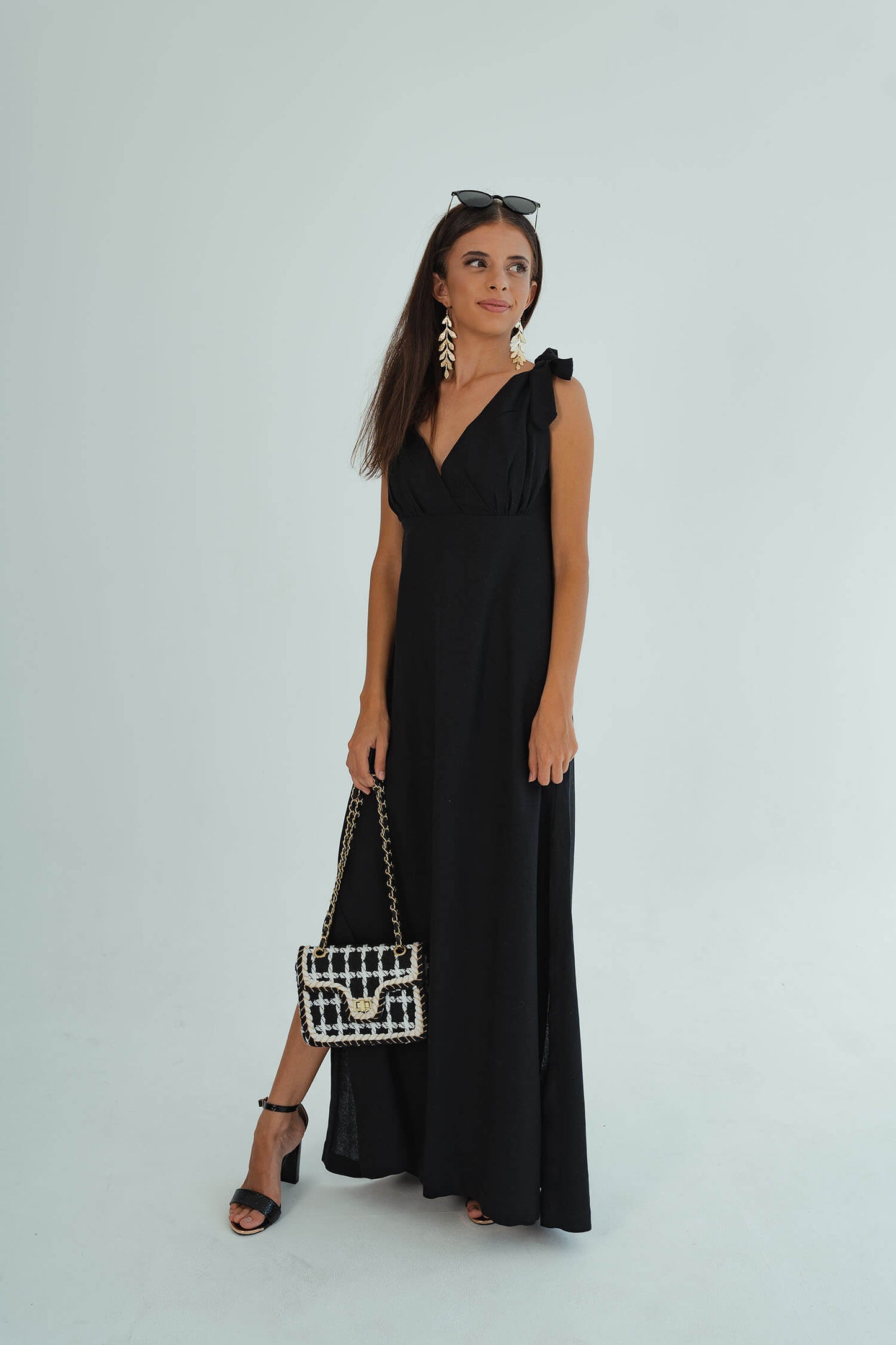 Dani Tie Dress - Black
