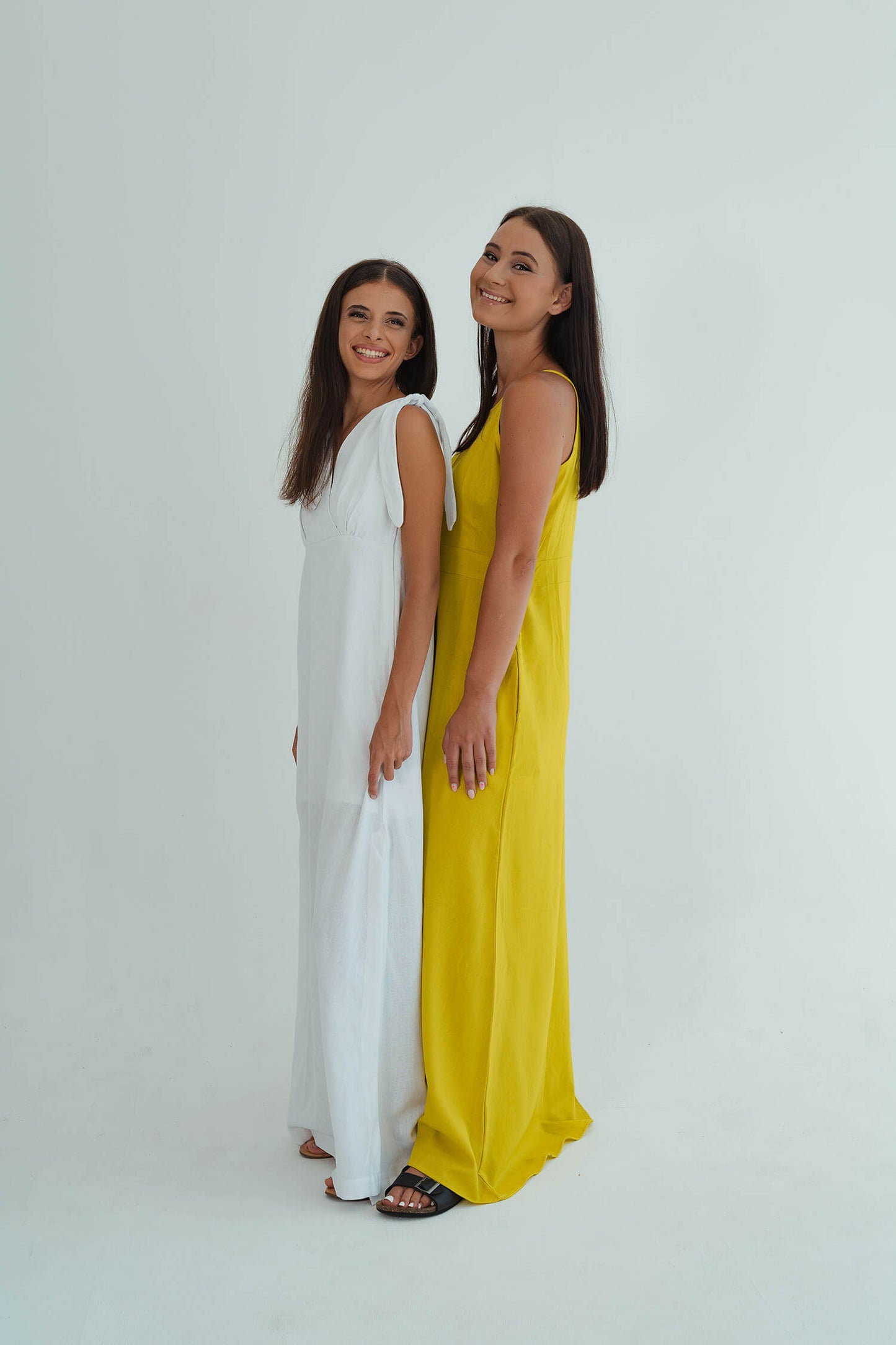 Emma Flare Dress - Yellow