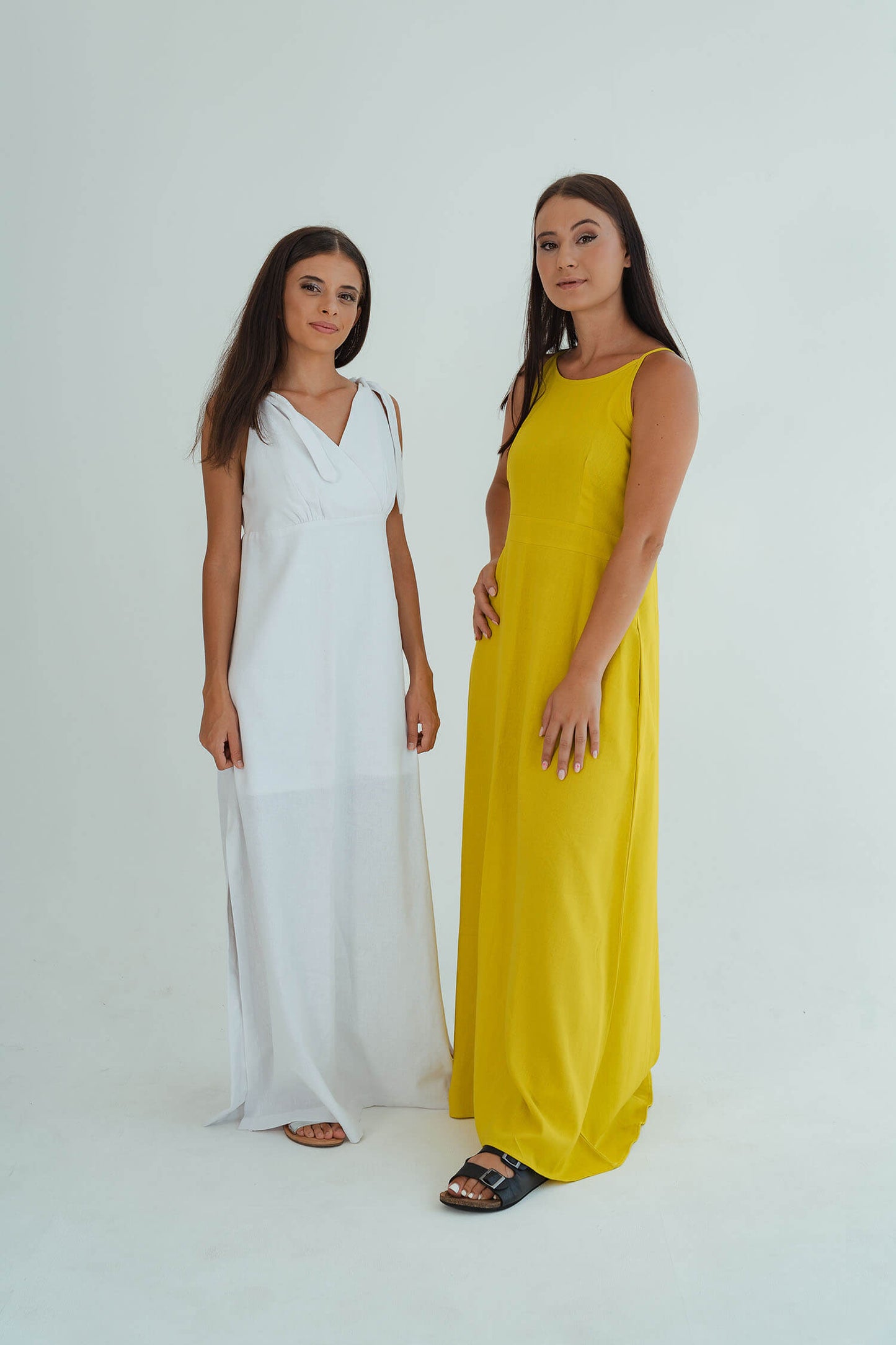 Emma Flare Dress - Yellow