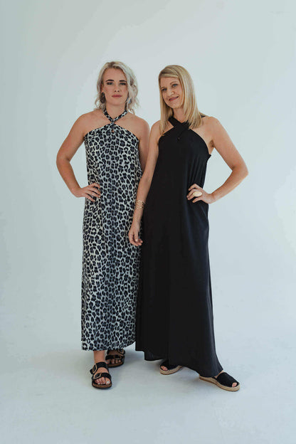 Chrissie Halterneck Dress - Black