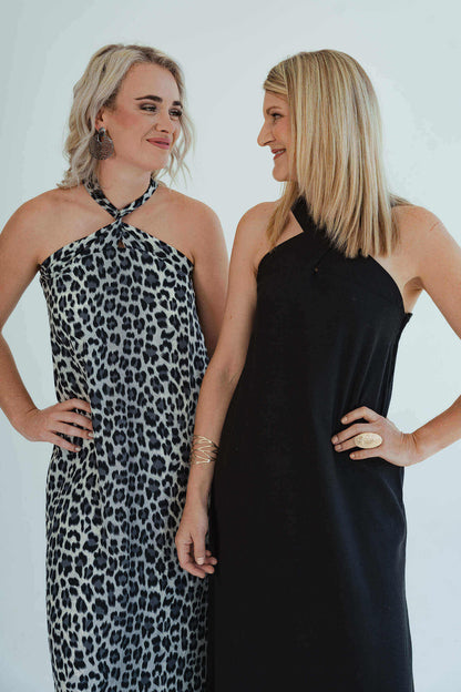 Chrissie Halterneck Dress - Black