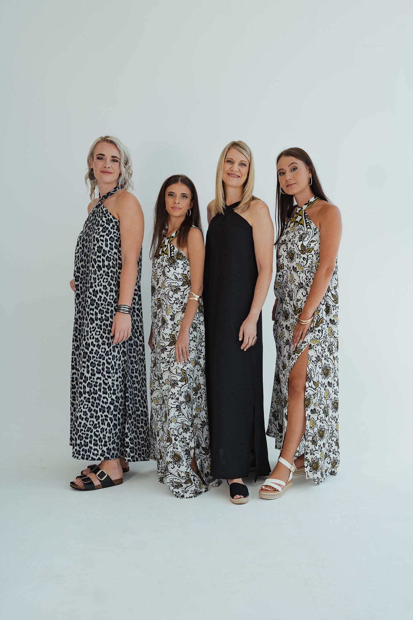 Chrissie Halterneck Dress - Leopard