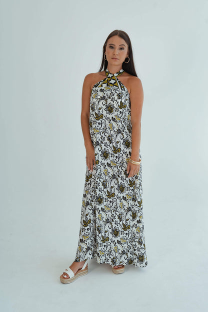Chrissie Halterneck Dress - Multicolour