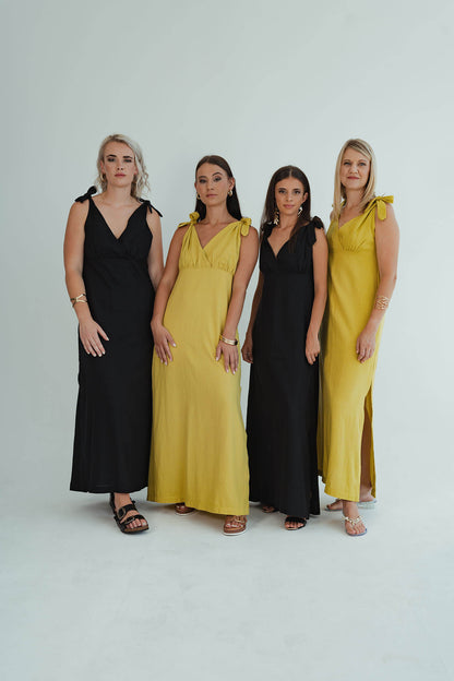 Dani Tie Dress - Black