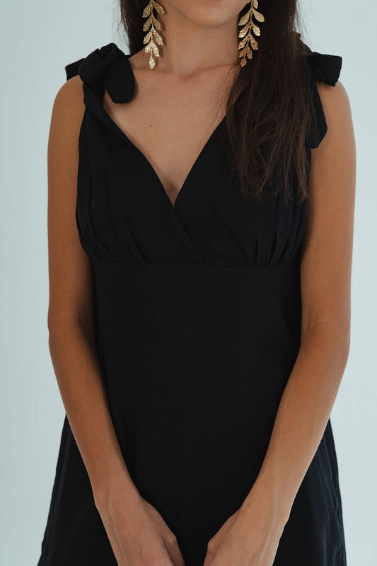 Dani Tie Dress - Black